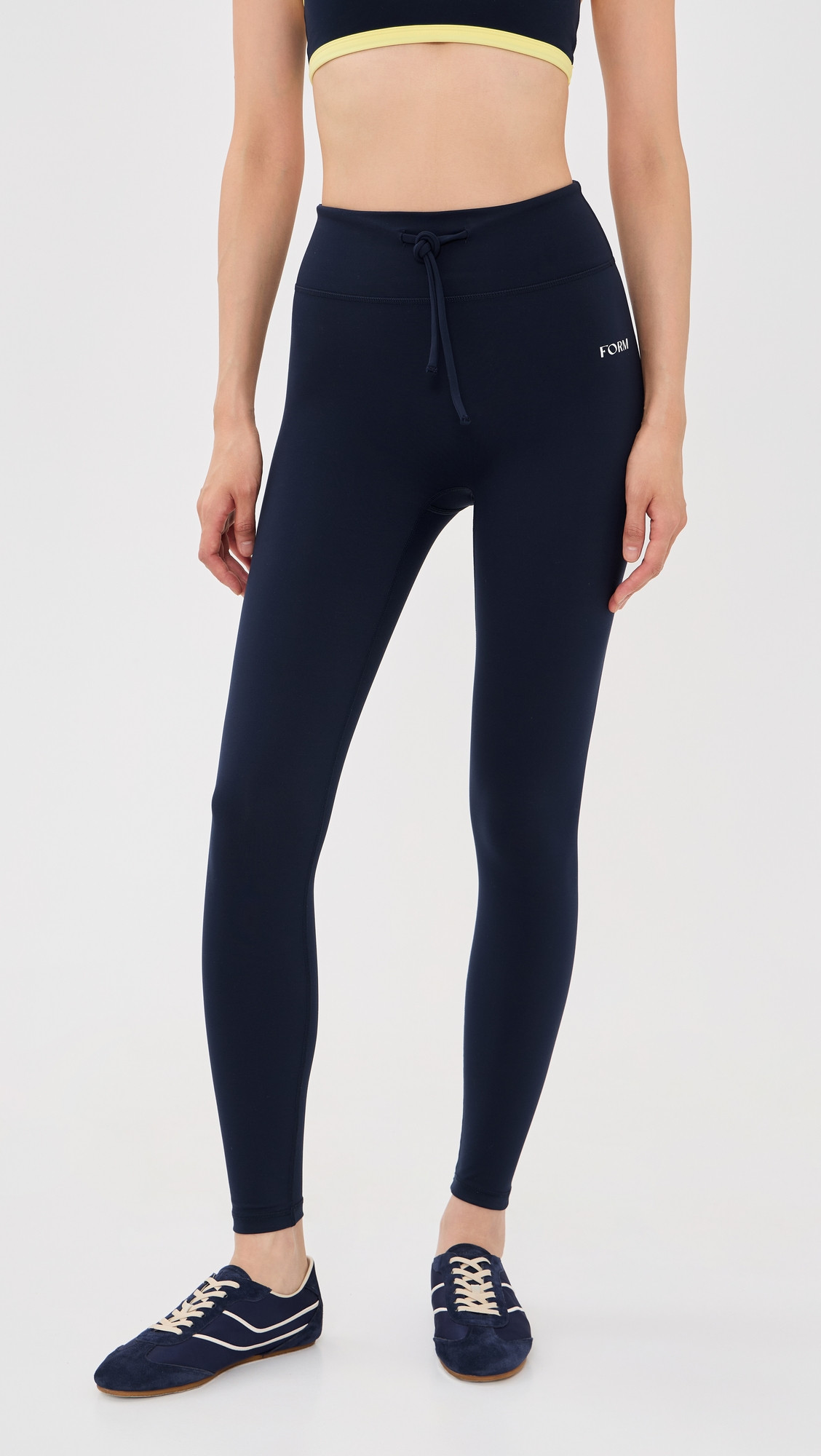FORM Drawstring Leggings Navy XL | Shopbop