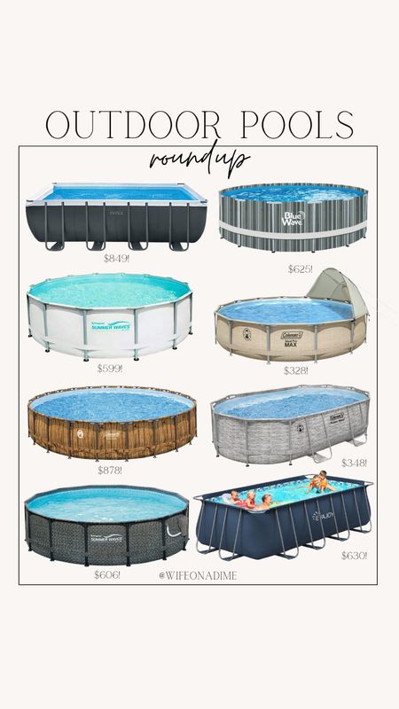 The perfect addition to any backyard this summer!

Summer, summer finds, summer favorites, summer pools, above ground pools, pool finds, pool favorites, backyard pools, round pool, rectangle pool, summer fun, outdoor pool, pool accessories, backyard fun, kids fun, family fun

#LTKFind #LTKfamily #LTKhome