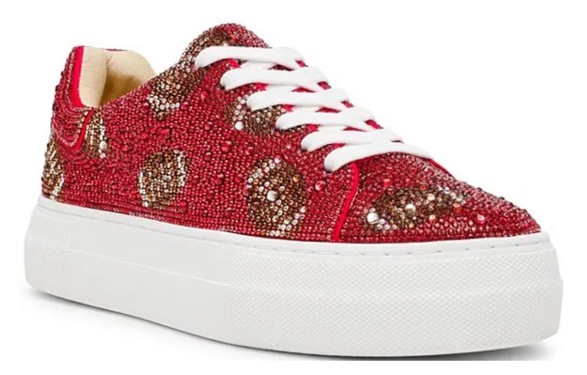 Red Bling Football Tennis Shoes 
Chiefs Shoes 
Chiefs Kingdom 

#LTKShoeCrush #LTKActive #LTKSeasonal