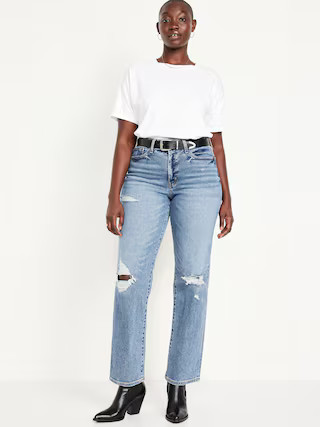 High-Waisted OG Loose Ripped Jeans | Old Navy (US)