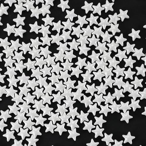 White Star Sprinkles, 10MM Edible Candy Stars for Cake Decorating, Cupcakes, Cookies & Desserts, 3.5 oz White Sprinkles for 4th of July & Memorial Day, Christmas, Wedding, Birthday, Holiday Baking Baby Shower | Amazon (US)