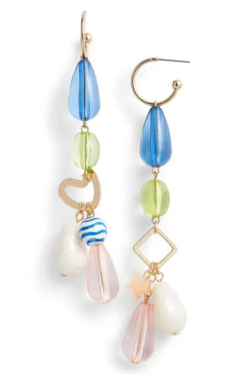 Open Edit Asymmetric Linear Drop Earrings | Nordstrom | Nordstrom