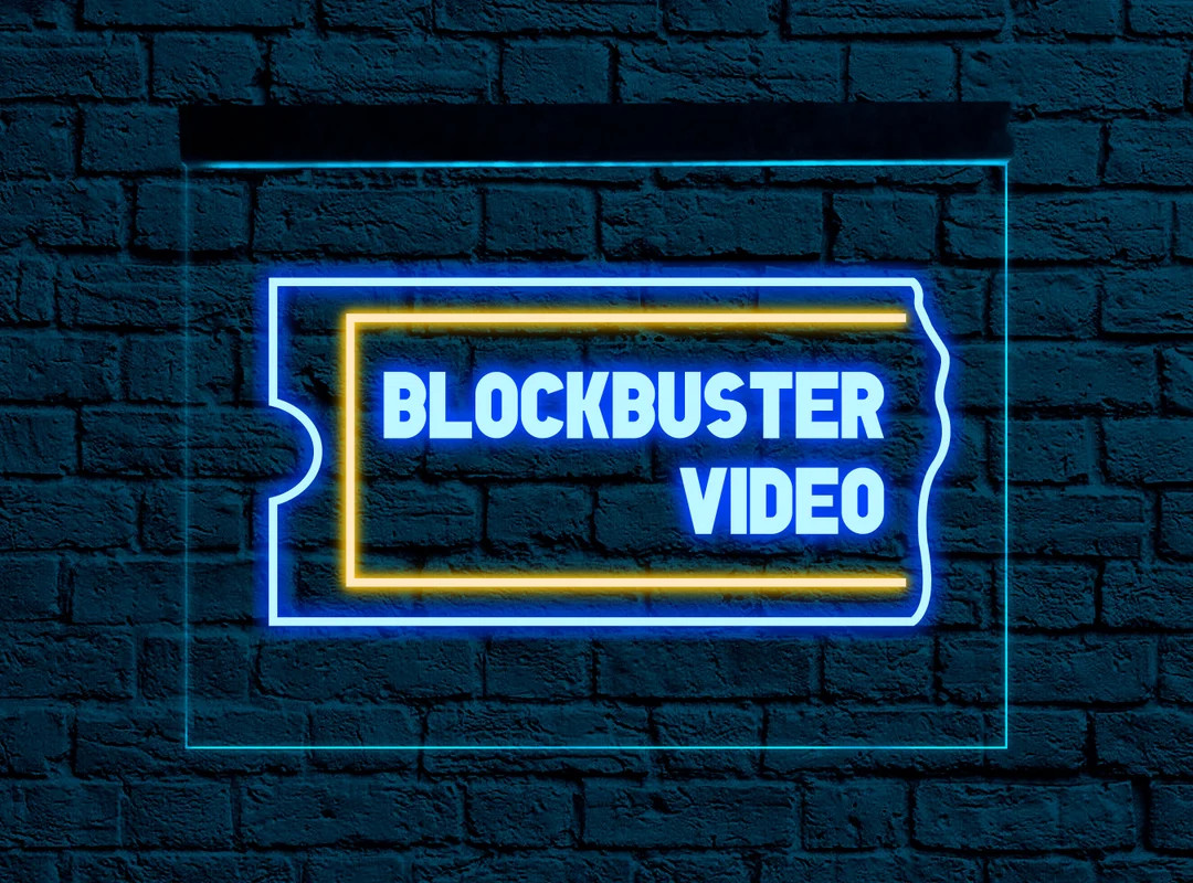 Blockbuster Video Sign Blockbuster Neon Sign Blockbuster Led - Etsy | Etsy (US)