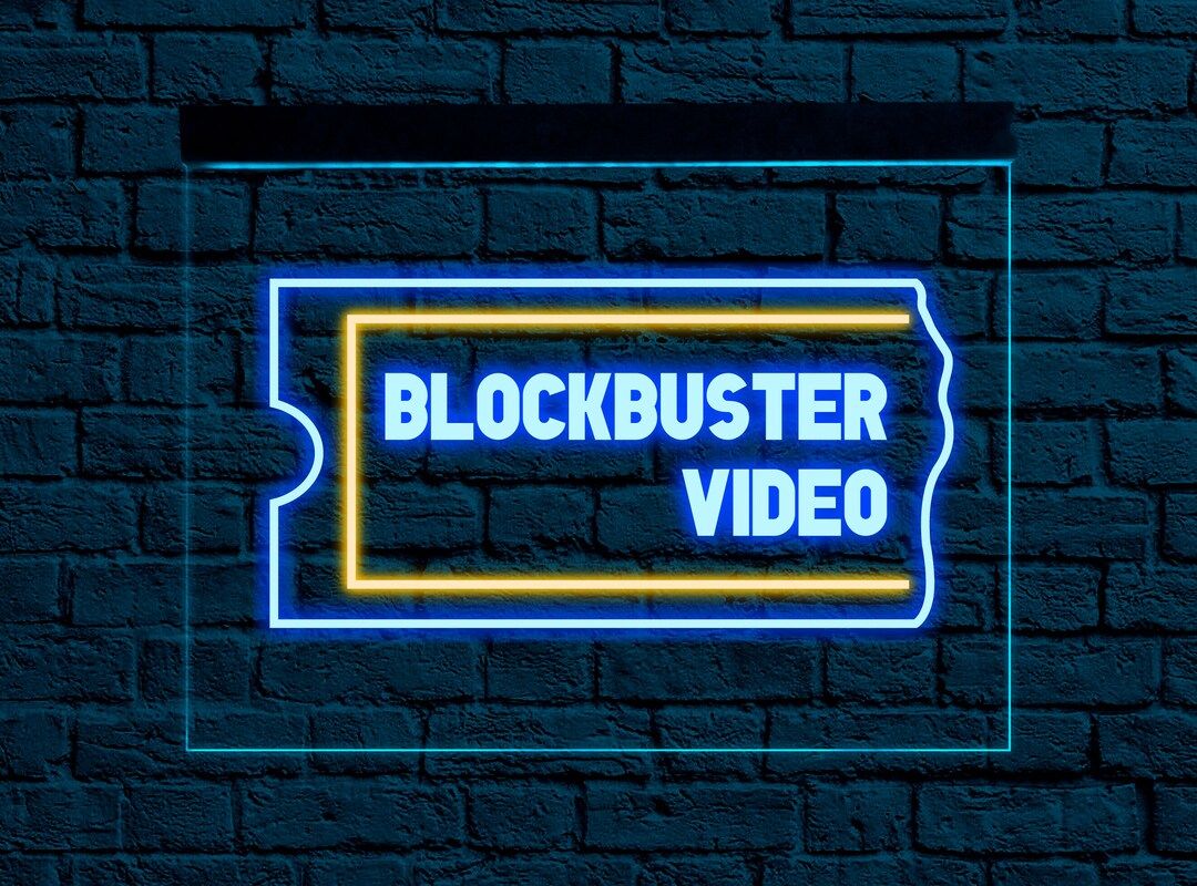 Blockbuster Video Sign Blockbuster Neon Sign Blockbuster Led - Etsy | Etsy (US)