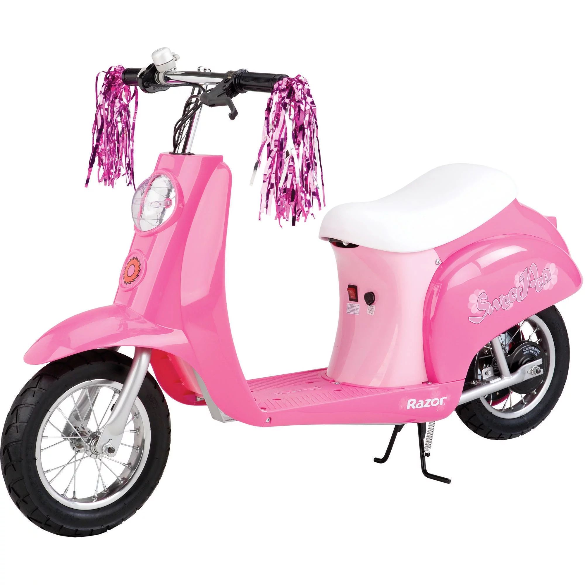 Razor Pocket Mod Sweet Pea Pink - 24V Miniature Euro-Style Electric Scooter with Seat, Vintage-In... | Walmart (US)