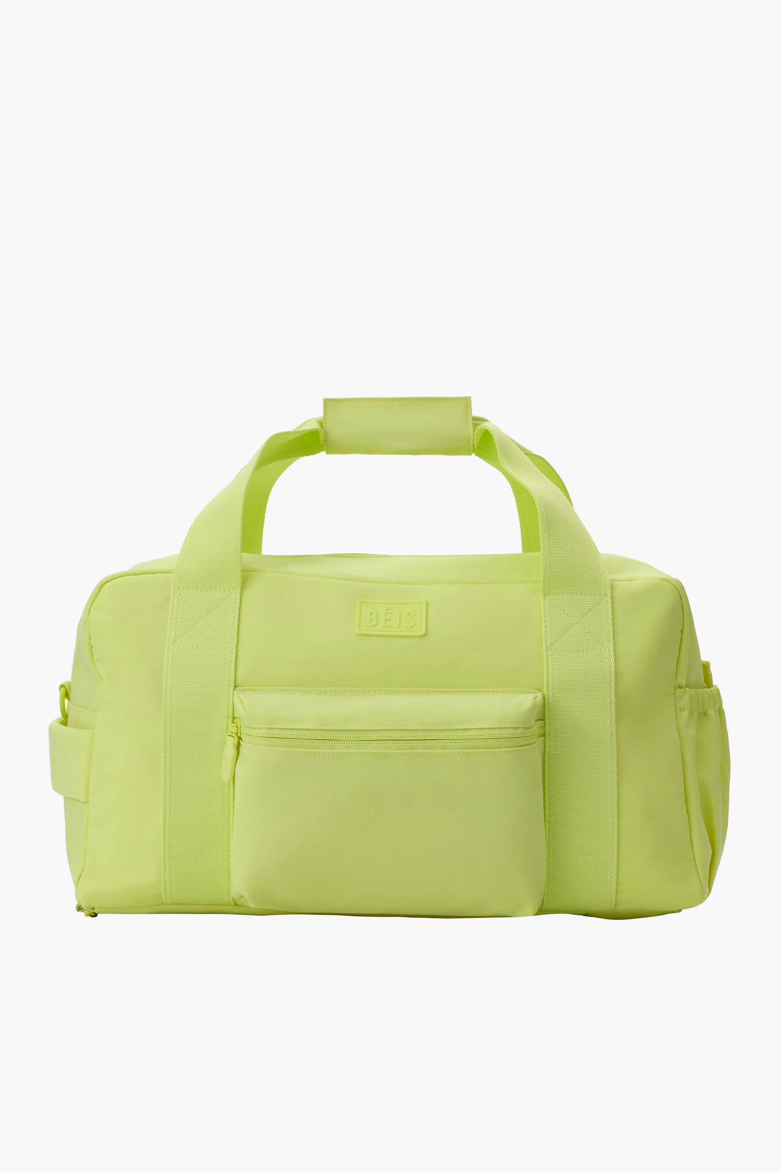 BÉIS ‘The Sport Duffle Backpack’ in Limone - Neon Gym Duffle Backpack | BEIS