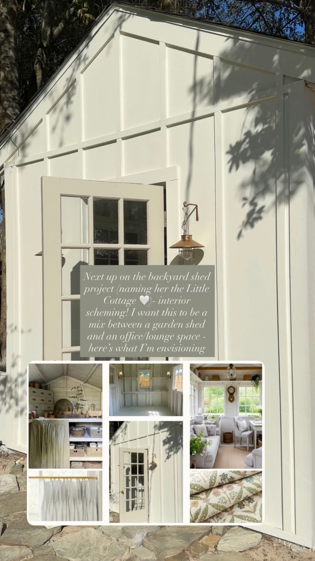 Next up on the backyard shed project (naming her the little cottage 🤍) - interior scheming! I want this to be a mix between a garden shed and an office / lounge space - here’s what I’m envisioning 

#LTKstorytime #LTKdayinmylife #LTKHome