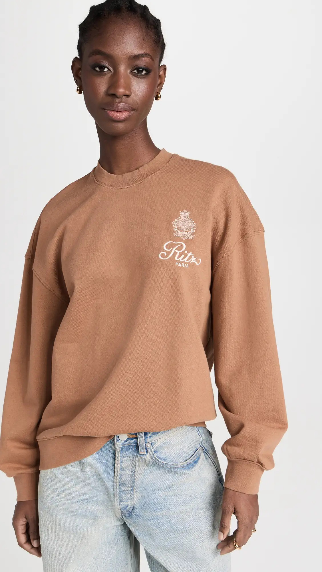 FRAME FRAME x Ritz Paris Unisex Breakfast in Bed Crew Neck Sweatshirt | Shopbop | Shopbop