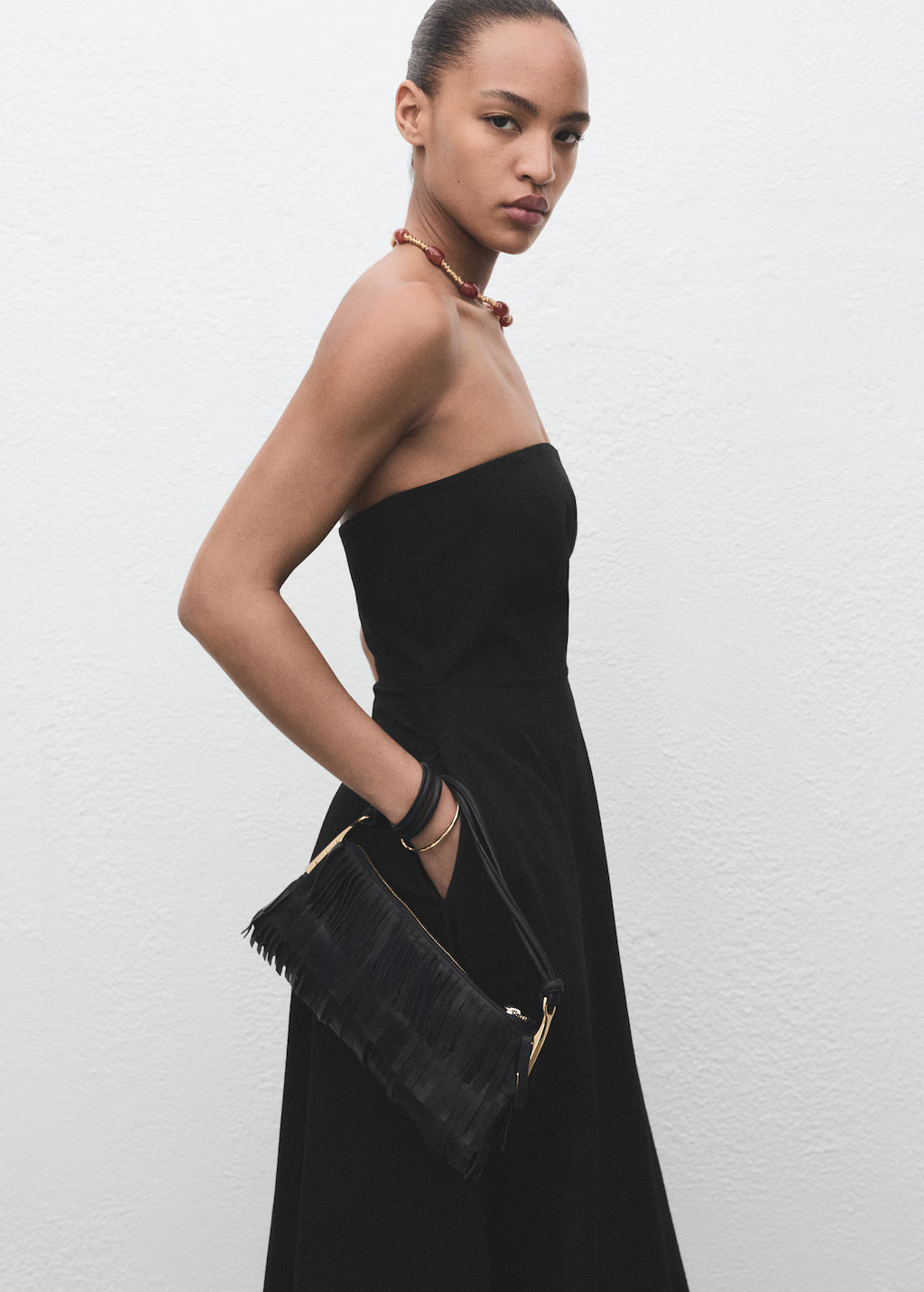 Long strapless dress - Women | MANGO USA | Mango (US/MX/AU)