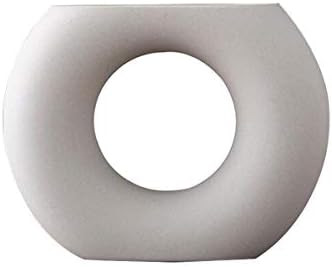 Sunormi Minimalist White Modern Art Vase Ceramic Flowers Vases Decoration for Living Room Office ... | Amazon (US)