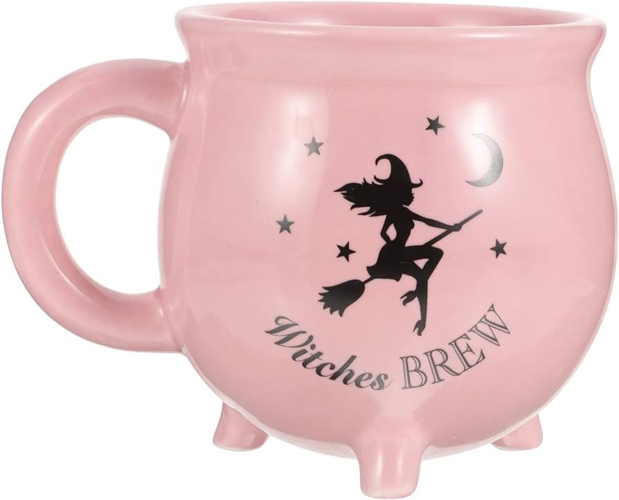 Witches Brew Cauldron Mug Witch Cup Halloween Mug Three-Dimensional 3D Boiler Ceramics Pink Cauld... | Amazon (CA)