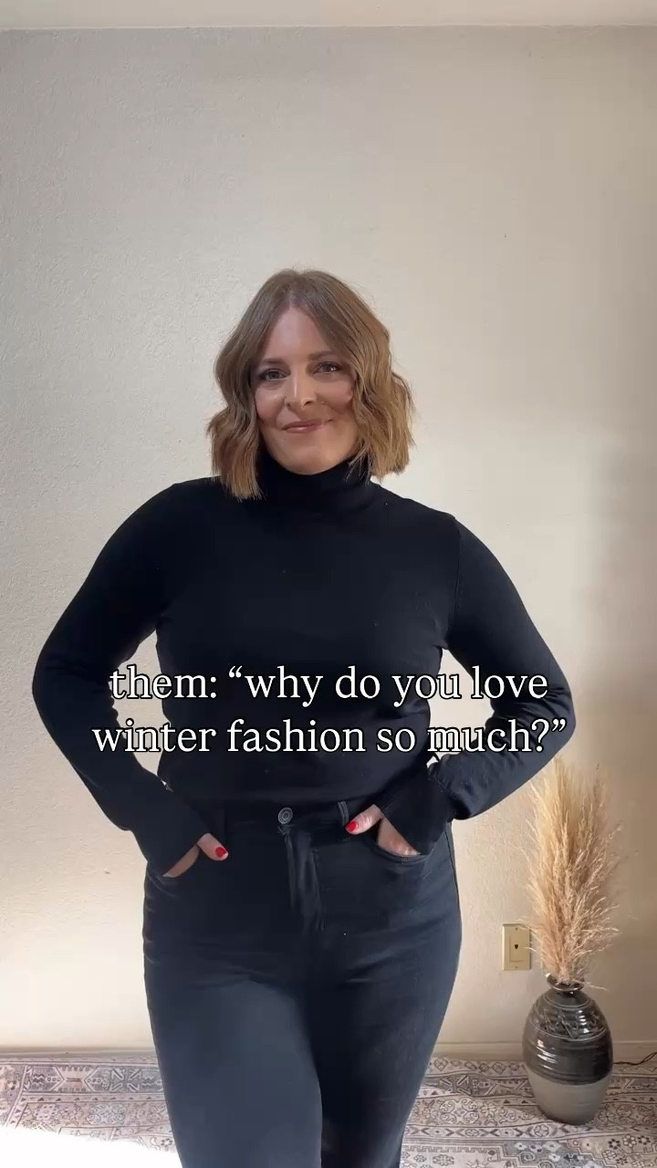 One base styled 6 ways ✨ layers & accessories can make styling your basics multiple ways so easy!

black turtleneck is sold out from H&M, linked similar. 

#LTKSeasonal #LTKMidsize #LTKStyleTip