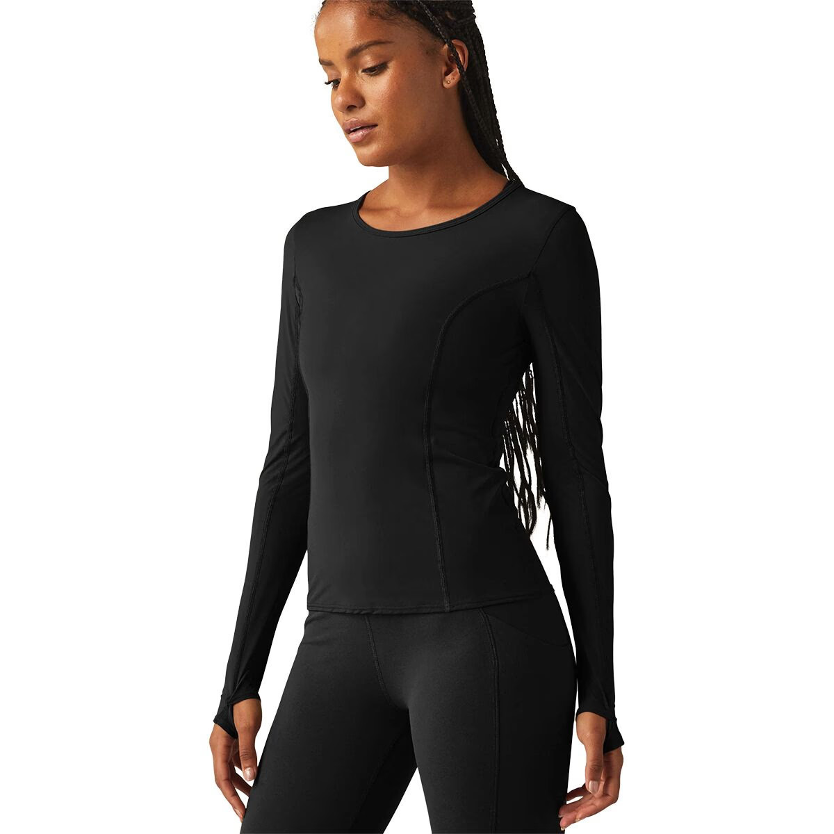 Beyond Yoga Powerbeyond Lite Airshield Long-Sleeve Shirt - Women's Black, XS | Backcountry