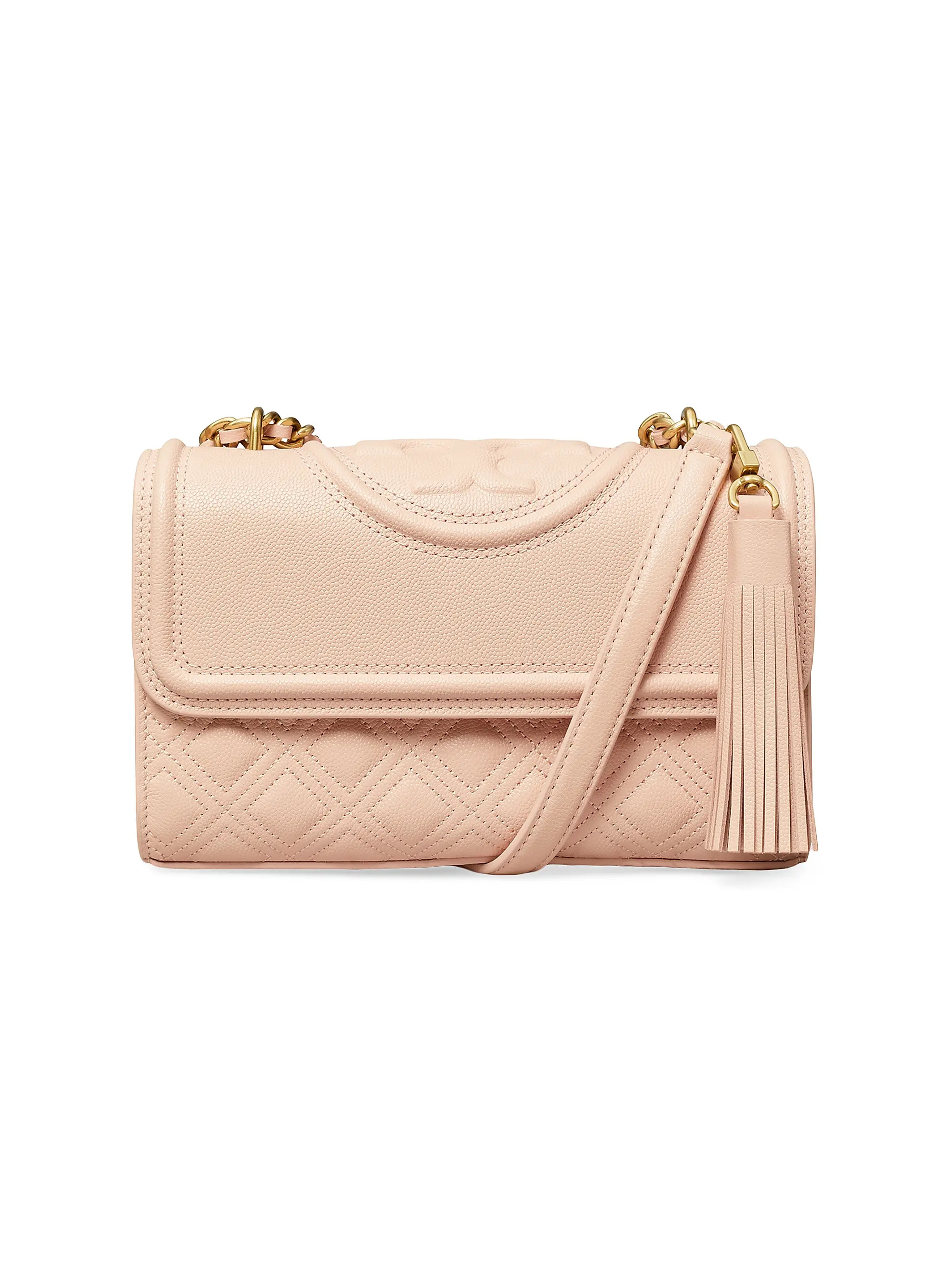 Shop Tory Burch Fleming Embossed Leather Convertible Bag | Saks Fifth Avenue | Saks Fifth Avenue