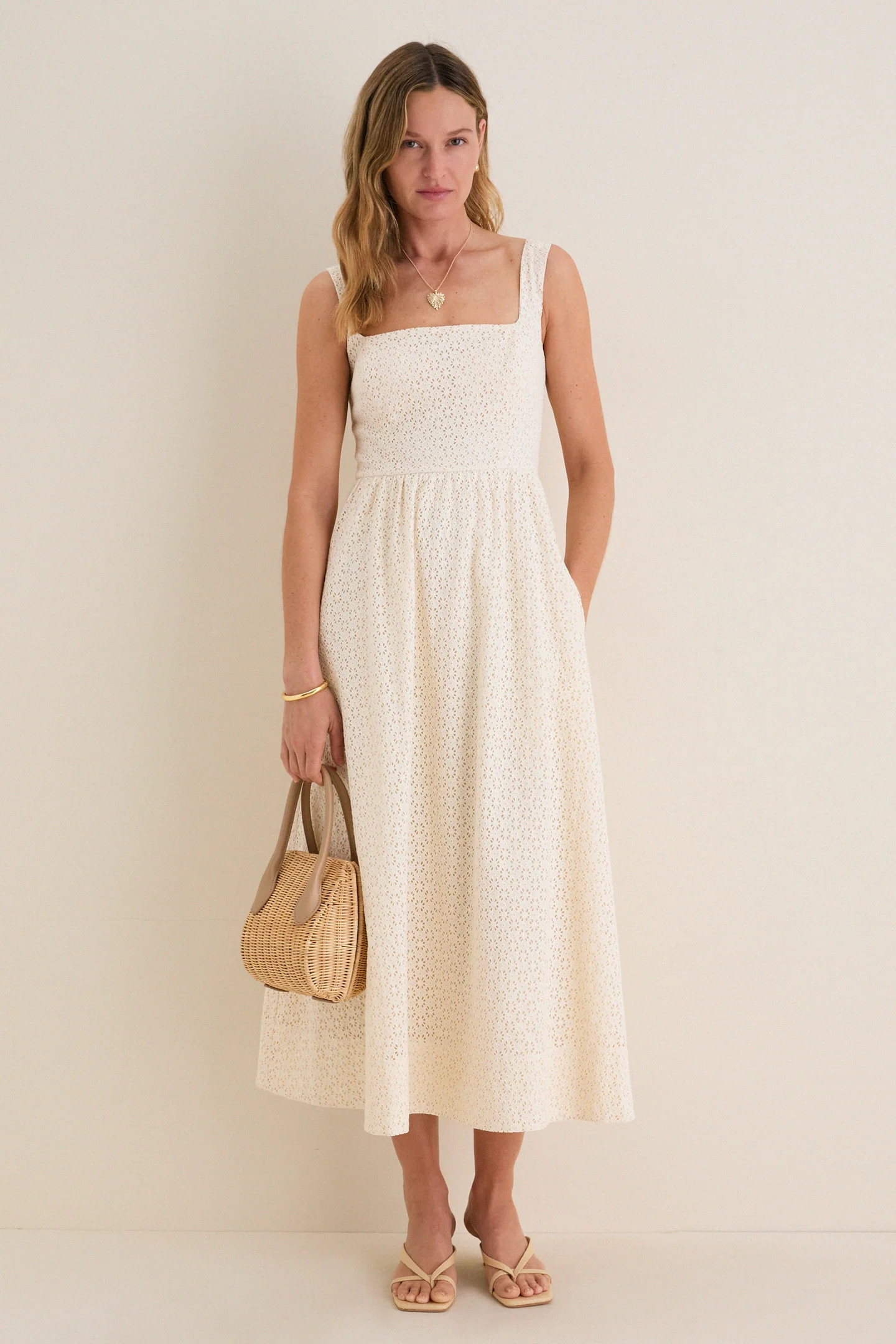 Porcelain Eyelet Esme Dress | Tuckernuck (US)