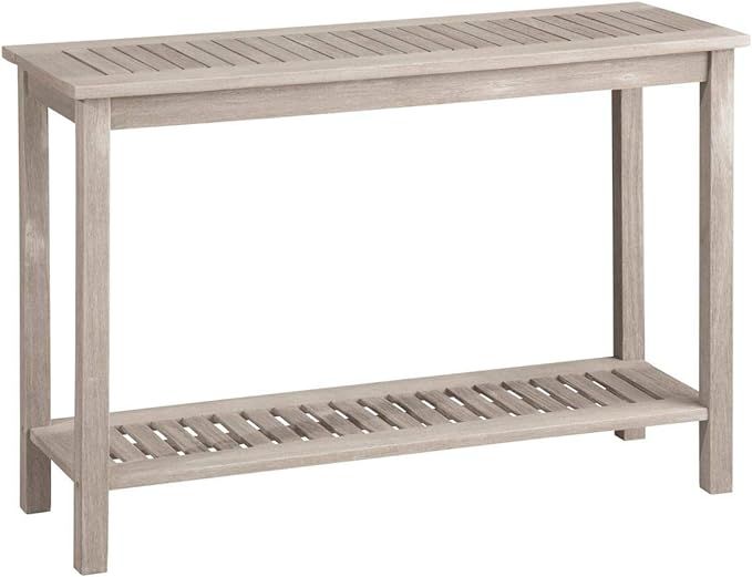 Wood Console Table Outdoor Patio Furniture (Driftwood Gray) | Amazon (US)