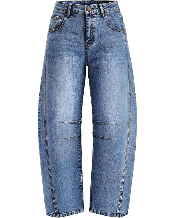ZISICA Womens Barrel Jeans for Women Trendy 2026 High Waisted Wide Leg Stretchy Baggy Ankle Denim... | Amazon (CA)