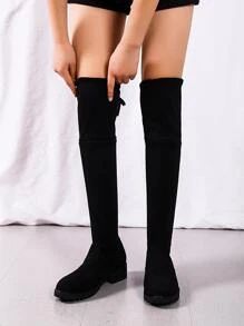 Tie Back Slip-On Sock Boots
   SKU: sx2207227271202197      
          (15 Reviews)
            U... | SHEIN