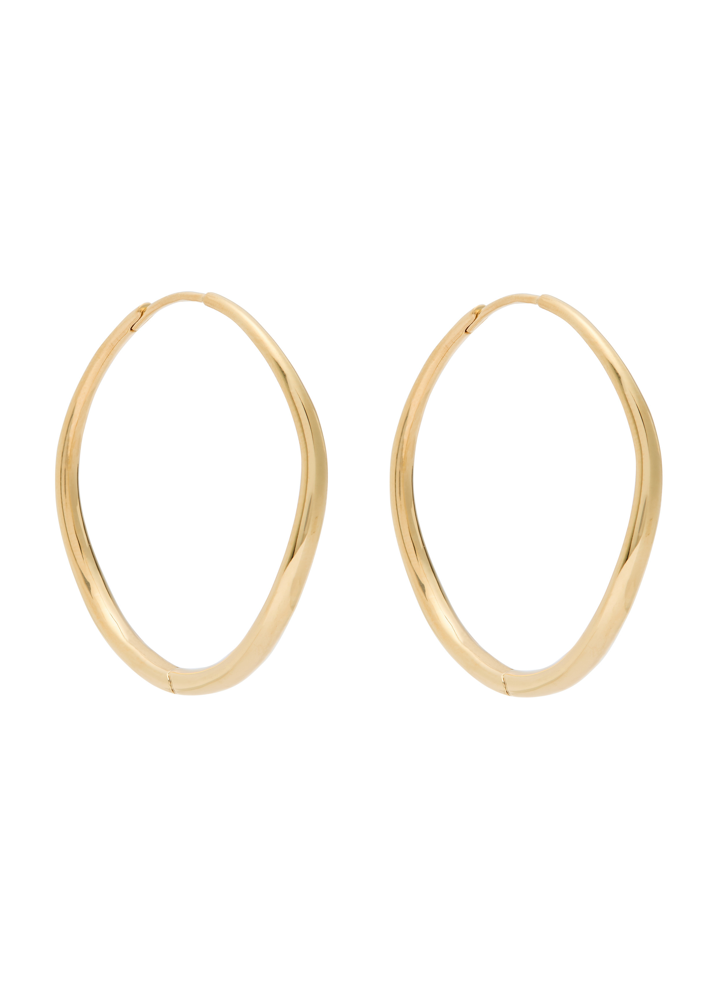 Momento large 14kt gold vermeil hoop earrings | Harvey Nichols