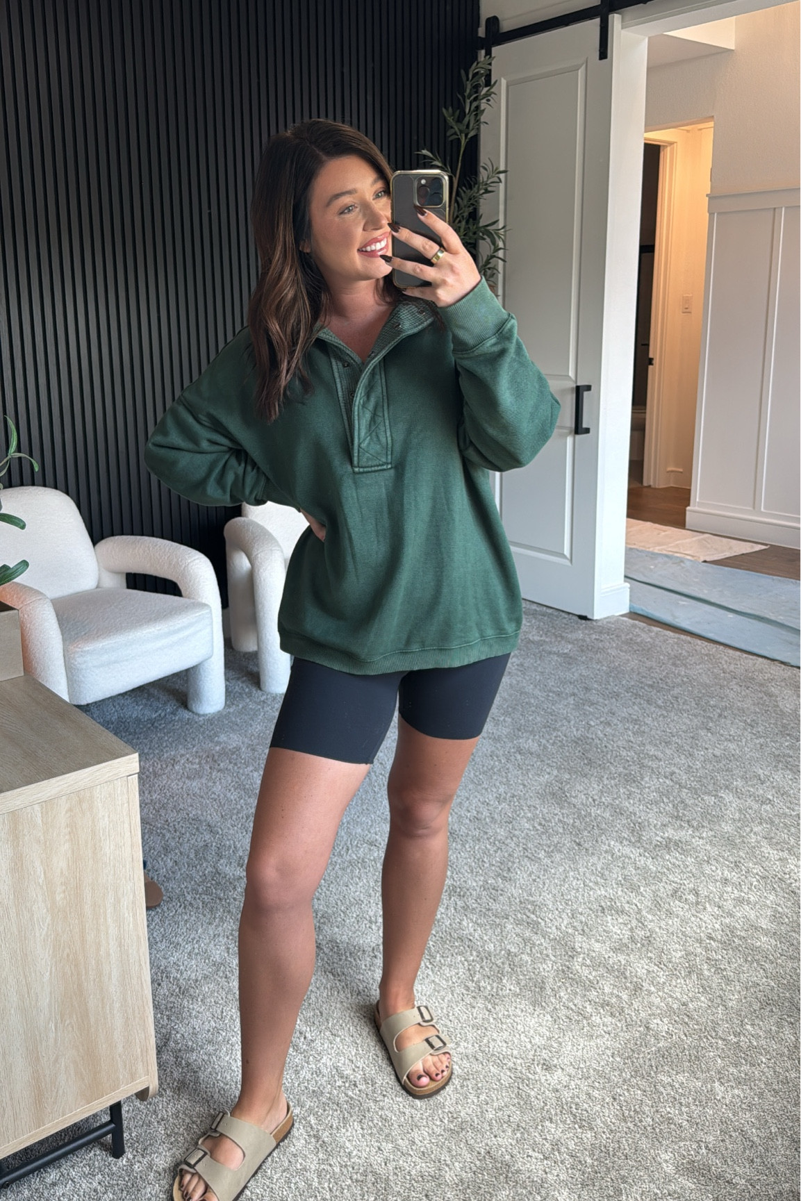 Today’s casual and comfy outfit for running errands. Pullover is slightly oversized and I’m in a medium. Bike shorts are true to size & I’m in a medium as welll

#LTKFallSale #LTKMidsize #LTKStyleTip