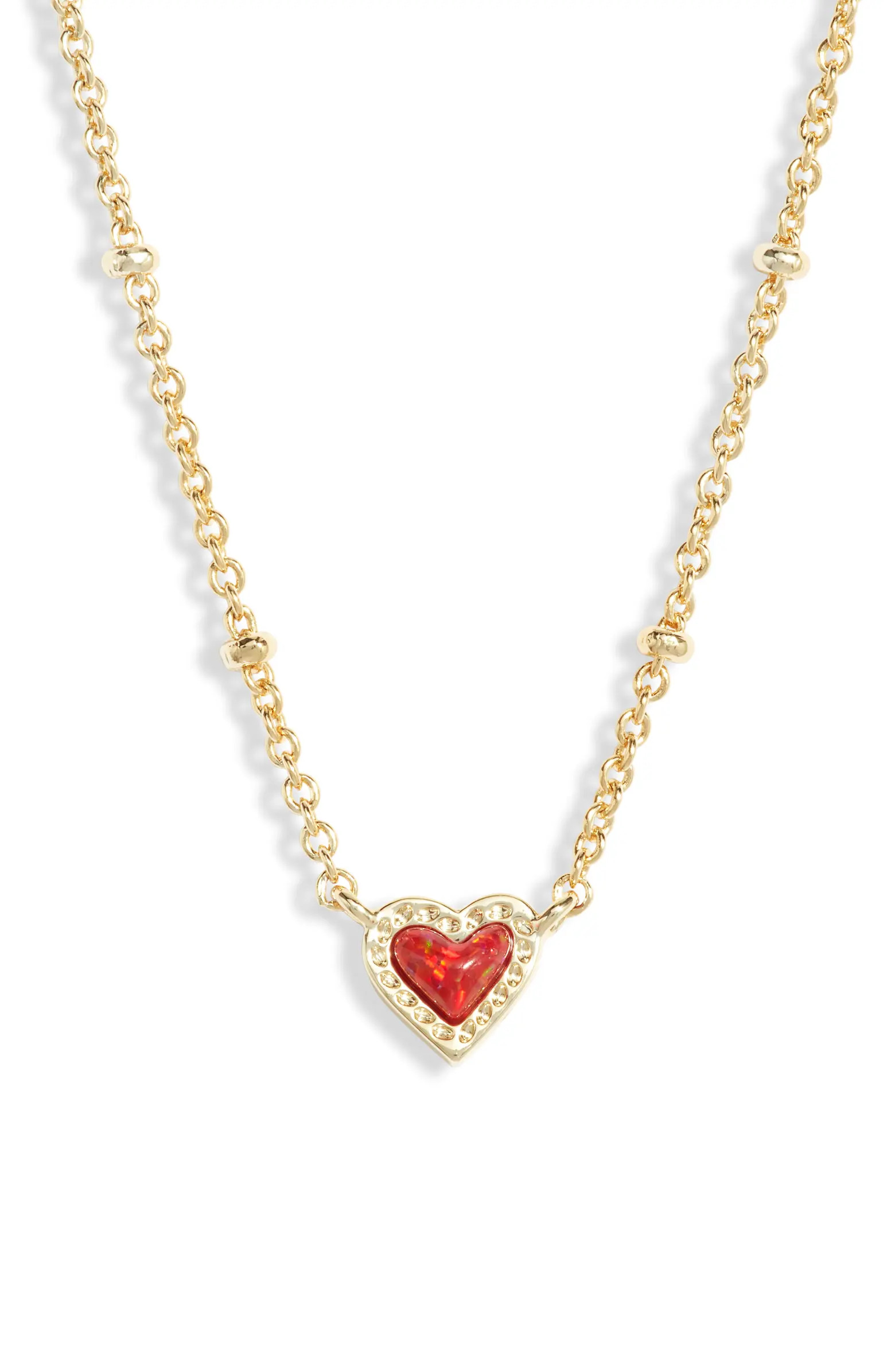 Kendra Scott Mini Ari Heart Pendant Necklace | Nordstrom | Nordstrom