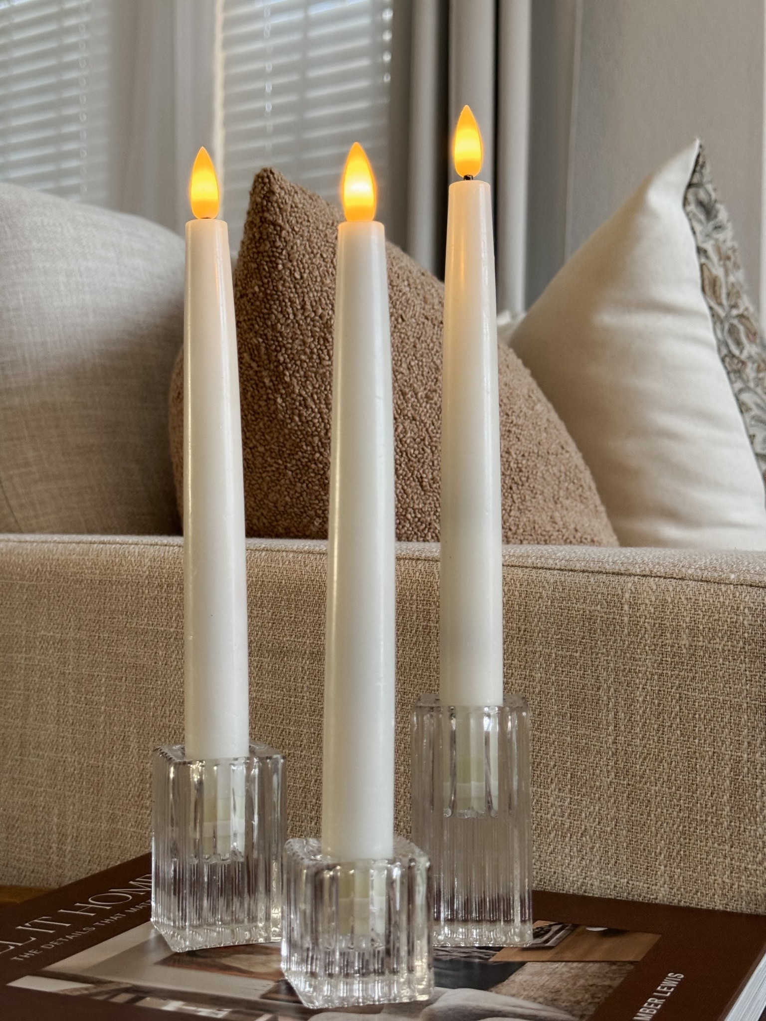 Glass candlestick holders for romantic soft accents! 

#LTKHome