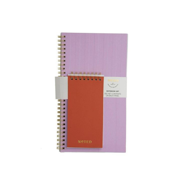 Post-it 2pk Spiral Notebook Set - Red &#38; Lilac | Target