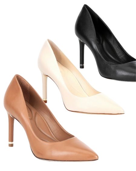 Most comfortable work heels / work pumps / work shoes
They have built in padding and the leather is very soft and flexible.
Love the added gold hardware on the heel. The off white color is even more beautiful in person!

#LTKworkwear #LTKsalealert #LTKshoecrush