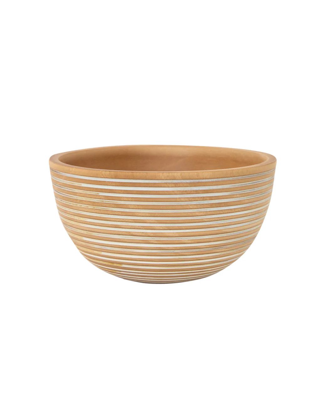 Wooden Striped Bowl | McGee & Co.