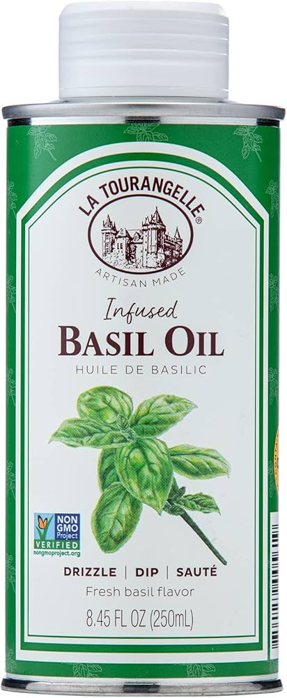 La Tourangelle, Basil Oil, Expeller-Pressed High-Oleic Oil, Great for Salads, Finishing Oil, Spre... | Amazon (US)