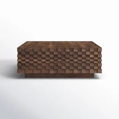 Givens 42" Carved Wood Storage Coffee Table | Wayfair North America