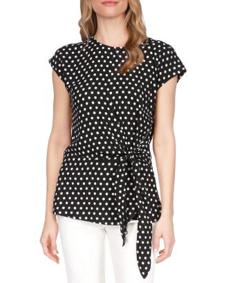 Michael Kors Polka Dot Faux Wrap Top Back to results -  Women - Bloomingdale's | Bloomingdale's (UK)