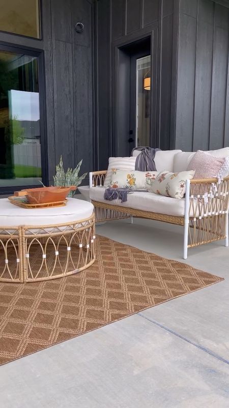 A top selling Walmart patio couch is on rollback/ sale! This whole set is gorgeous. It includes the couch, ottoman, and 2 outdoor chairs! Also comes in a gorgeous black 

#LTKsalealert #LTKhome #LTKSeasonal