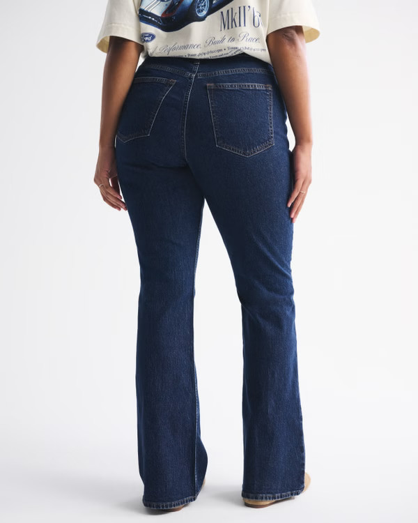 Women's Curve Love High Rise Bootcut Jean | Women's Bottoms | Abercrombie.com | Abercrombie & Fitch (US)
