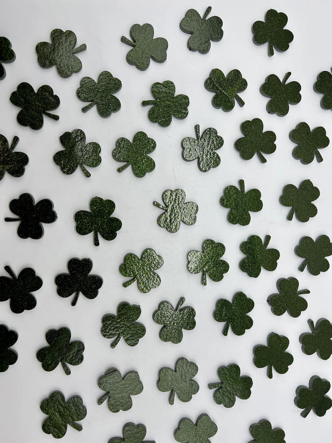 COE90 30mm Shamrock cut on 3mm Lt. Aventurine Green! 3 Pack! | Etsy (US)