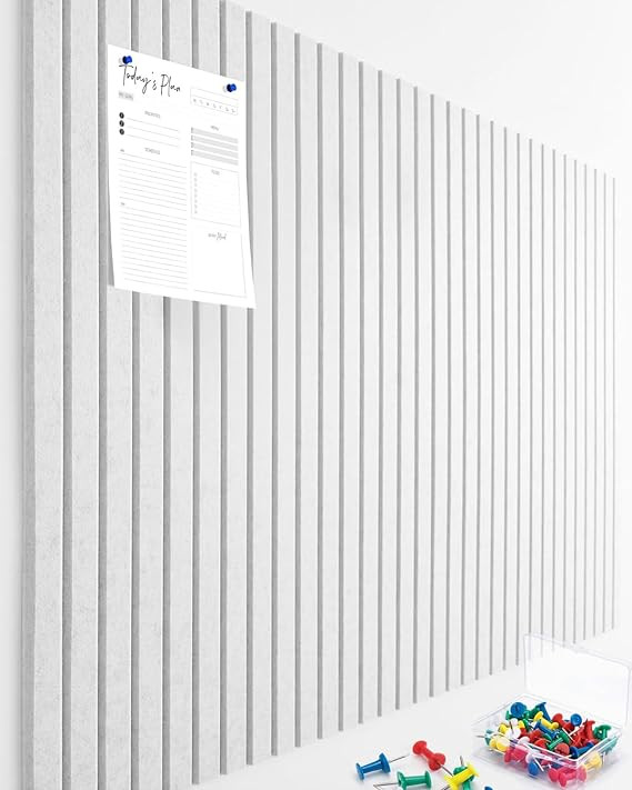 Large Cork Board for Wall, 12-Pack Bulletin Board Alternative, Marble White Felt Board with Push ... | Amazon (US)