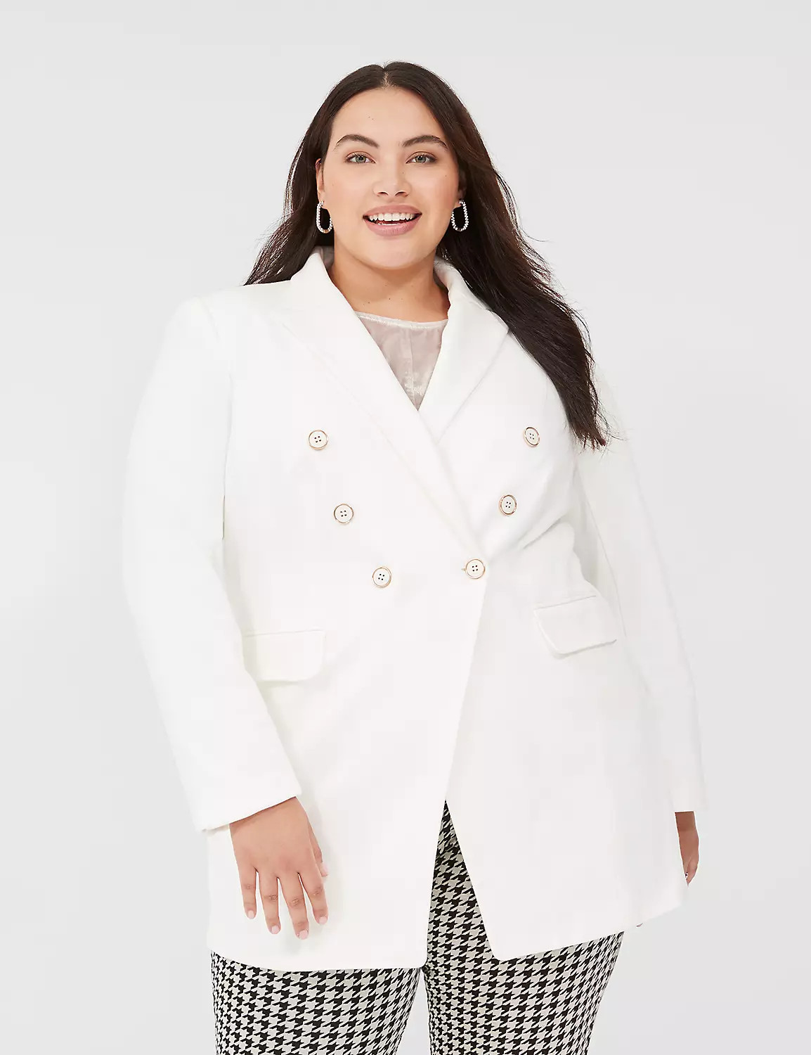 Ponte Double-Breasted Blazer | LaneBryant | Lane Bryant (US)