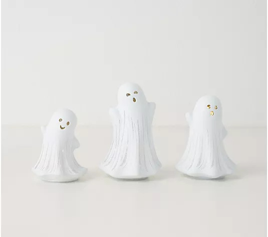 Set of 3 Starry Night Ghosts by Valerie - QVC.com | QVC