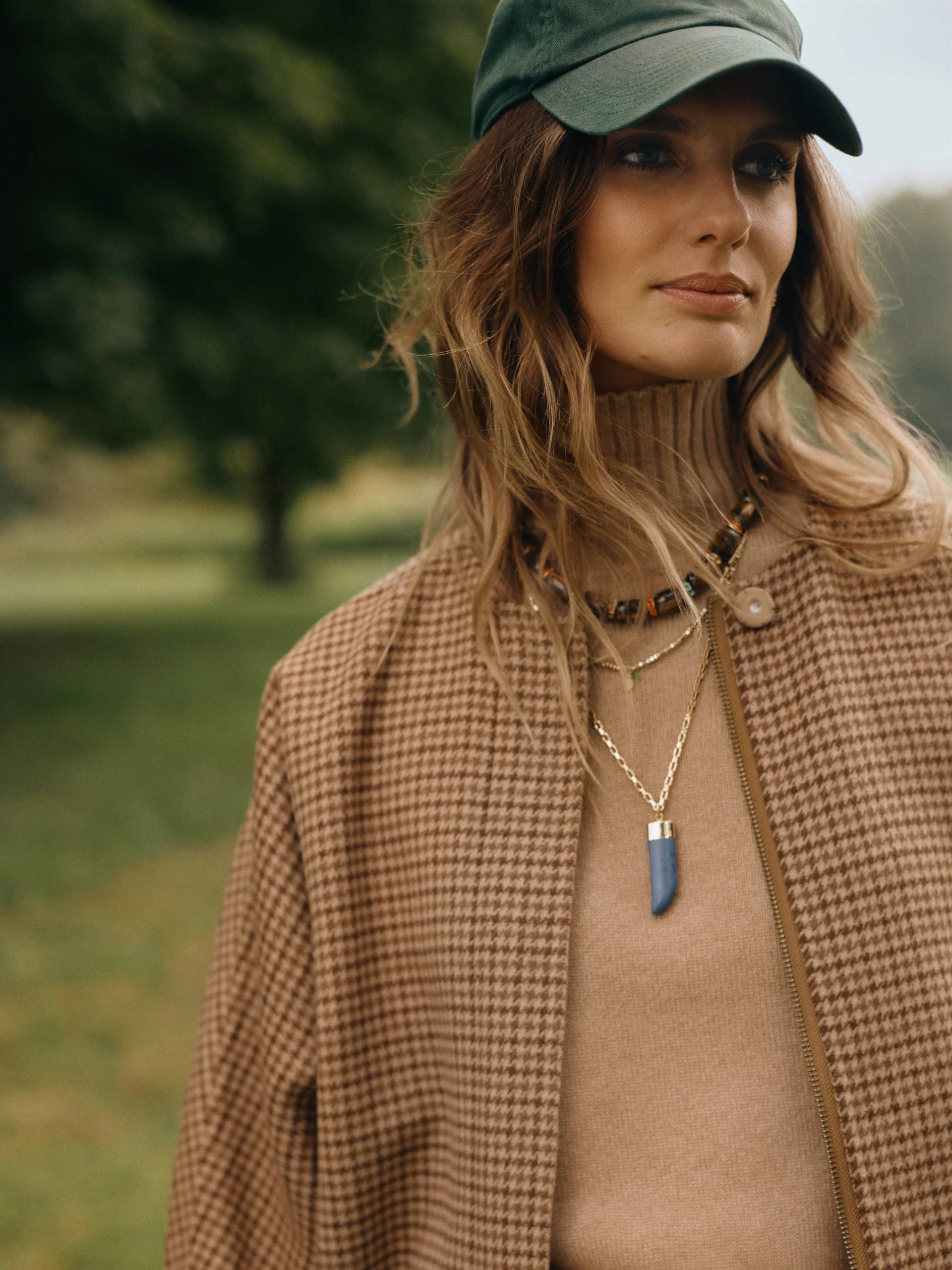 Bora Cape in Glen Plaid | J.McLaughlin