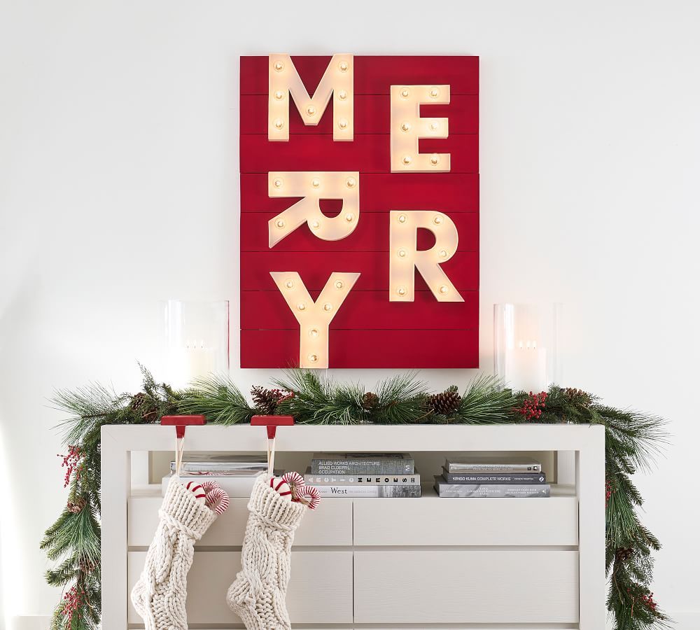Marquee Merry Sign | Pottery Barn (US)