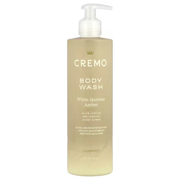 Cremo, Body Wash, White Jasmine Amber, 16 fl oz (473 ml) | iHerb