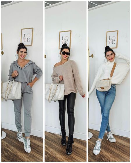 Sharing 3 airport travel outfit ideas ✈️ These casual outfits are great for traveling but also for a casual day running errands 🫶🏻

#LTKstyletip #LTKtravel #LTKworkwear