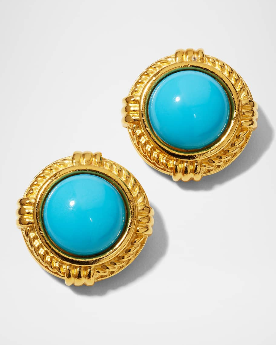 Ben-Amun Turquoise Sphere Stud Earrings | Neiman Marcus