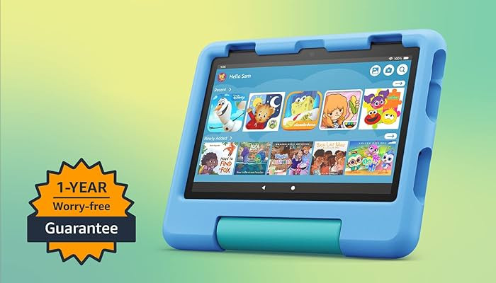 Amazon Fire HD 8 Kids tablet, 8" HD display, ages 3-7, includes 2-year worry-free guarantee, Kid-... | Amazon (US)