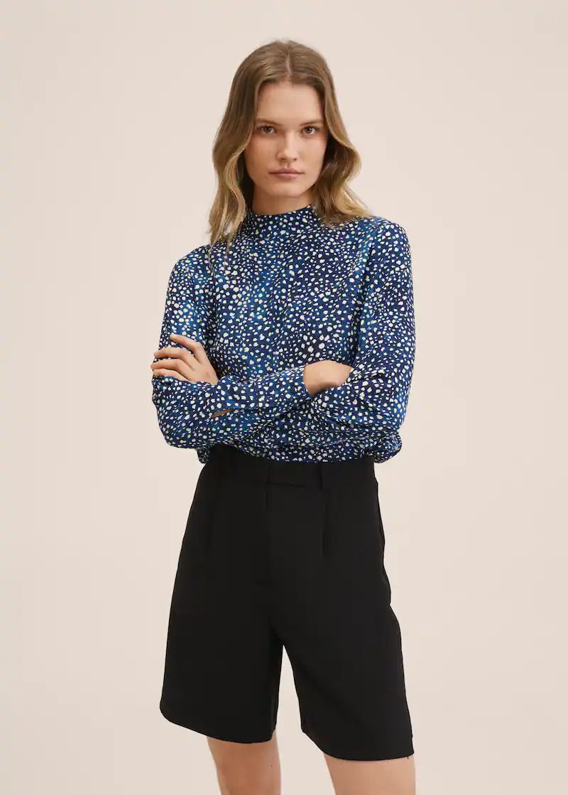 Perkins neck print blouse | MANGO (US)