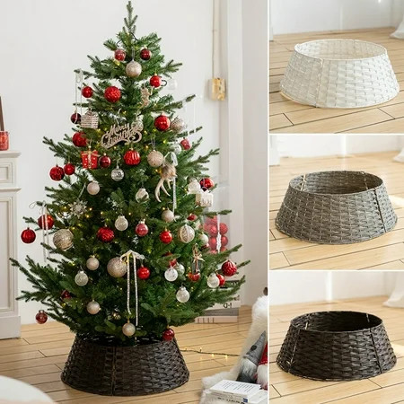 AURORA TRADE Christmas Tree Ring Plastic Christmas Tree Collar Christmas Tree Skirt for Artificial C | Walmart (US)