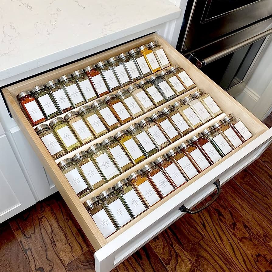 MIUKAA Clear Acrylic Spice Drawer Organizer, Amazon Kitchen Finds Amazon Essentials Amazon Finds | Amazon (US)
