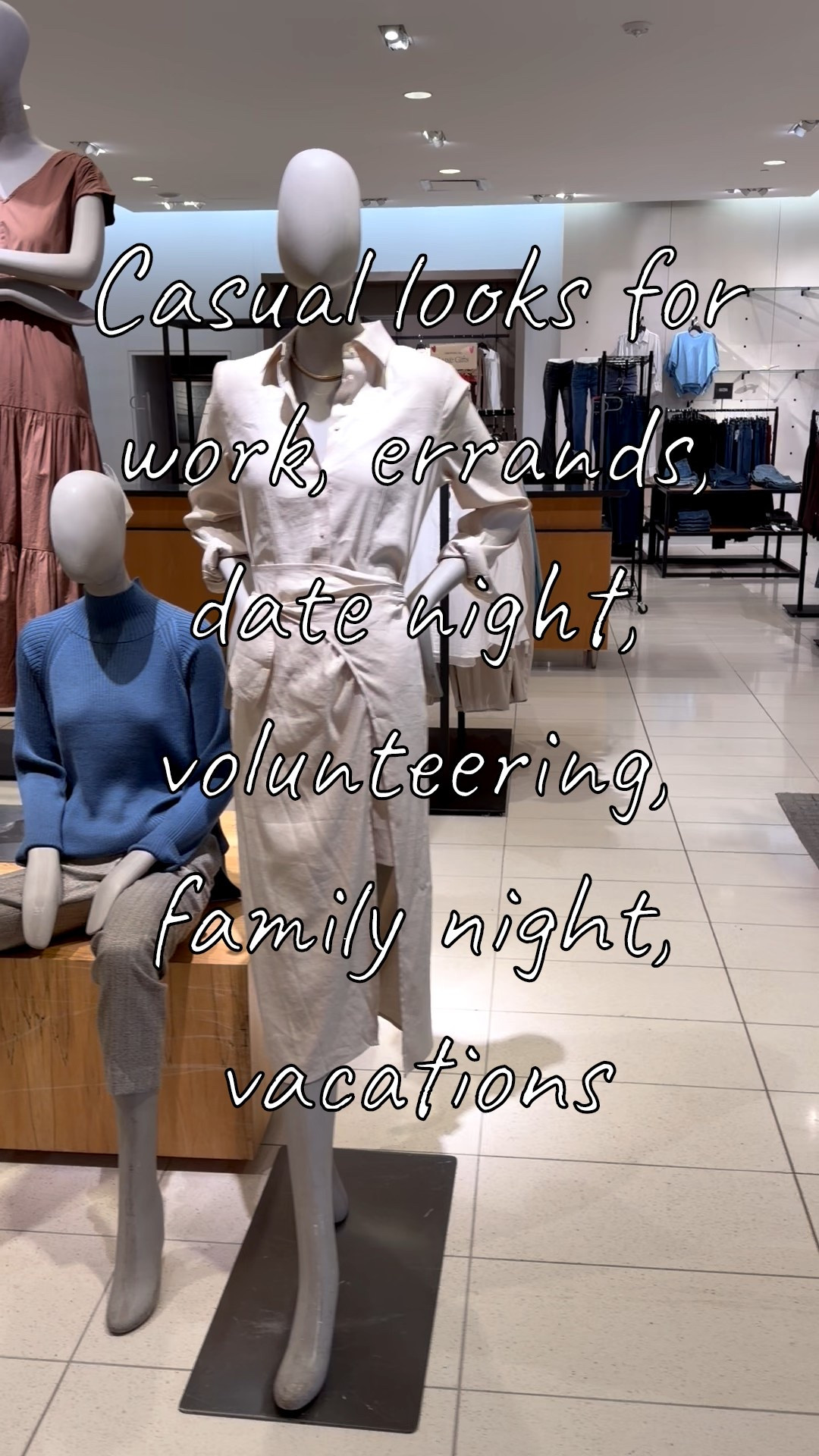 Casual and put together outfits!🤍
.......
Chic look chic outfit mom uniform wide leg pants wide leg slacks causal outfit mom look errands outfit causal but cute outfit Nordstrom finds comfy boots frye boots Walmart boots tan boots flat boots knee high boots slrong outfit ideas travel look travel outfit nordstrom fashion old money outfits old money aesthetic classy outfit denim on denim Jean jacket denim jacket pull on pants wide leg pants linen pants summer outfit spring trends spring outfit mock neck shirt button down white button down sweater gold necklace paperclip necklace paperclip chain denim dress chambray dress

#LTKmomlife #LTKWorkwear #LTKOver40