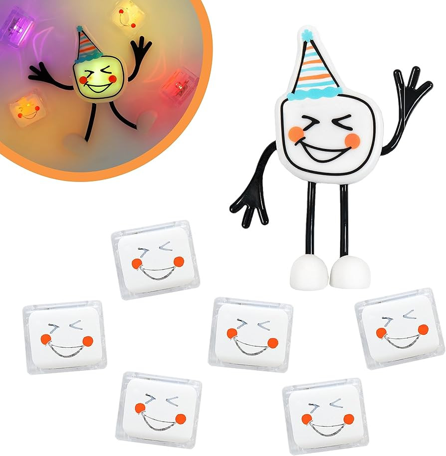 Glo Pals Party Pal Water-Activated Bath Toy with 6 Reusable Light-Up Cubes for Sensory Play | Amazon (US)