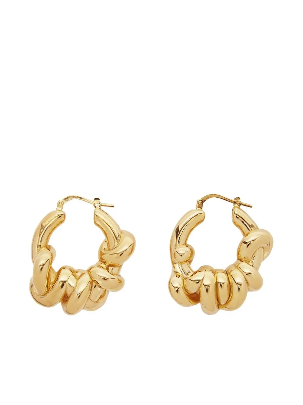 chunky twist-detail hoop earring | Farfetch Global